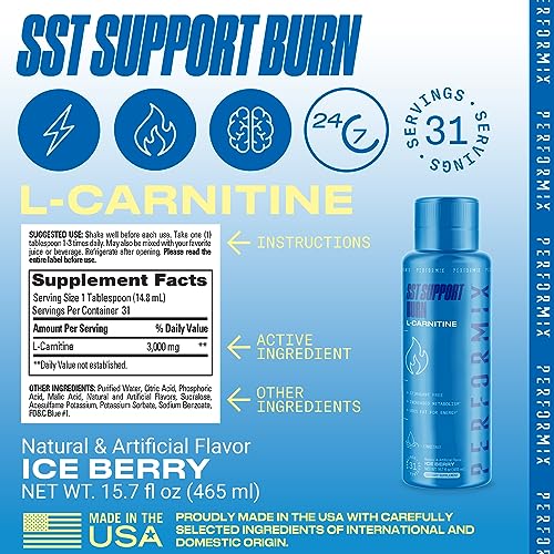 PERFORMIX - SST Support Burn - Fast-Acting L-Carnitine Liquid - Converts PERFORMIXAu supplements
