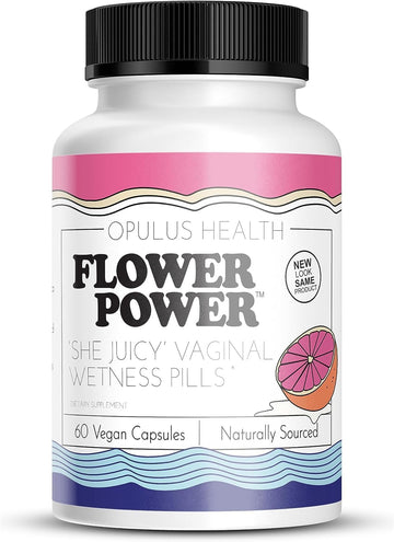 Flower Power ‘She Juicy’ Supplement for Vaginal Health | Slippery Elm Bark | Feminine Flower PowerAu supplements