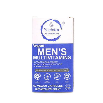 Yogivita Men’s Multivitamin – Complete Wellness, Energy & Immunity Support – Vegan, Gluten-Free, 60 Capsules YogivitaUS supplements
