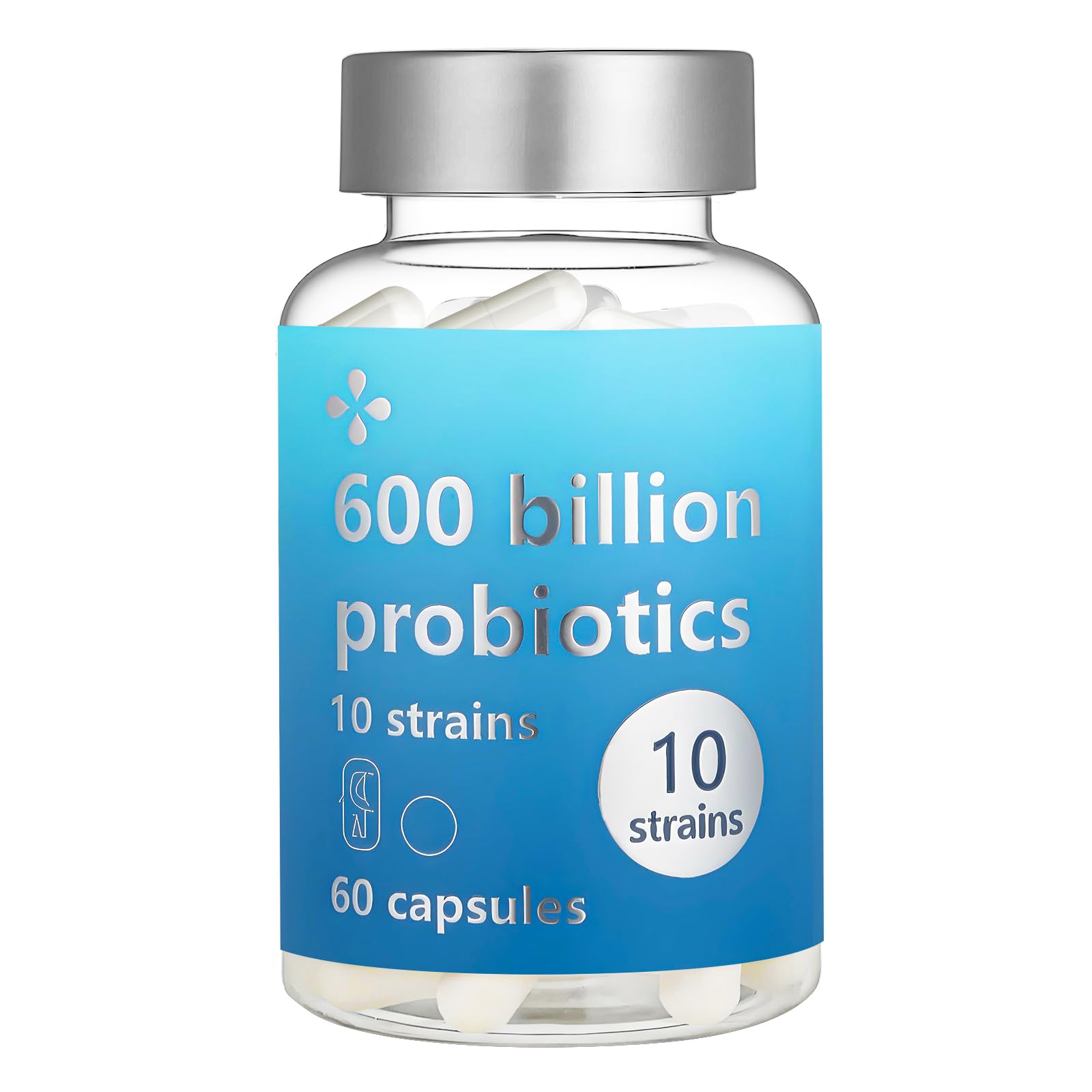LOUDSAY Probiotics 60 Billion CFU - 10 Strains - Immune, Digestive & Gut Health - Supports Occasional Constipation, Diarrhea, Gas & Bloating - for Women & Men - 60 ct LOUDSAYAu supplements