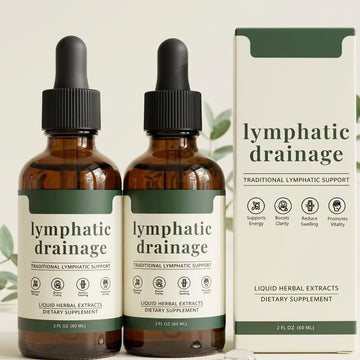 Sentk Organic Lymphatic Drainage Drops, Liposomal Herbal Blend – Supports Lymph System, Reduces Swelling, Boosts Immunity & Vitality, Enhance Clarity, Portable Dropper Design, 2 fl oz (2 Pack) SentkAu supplements