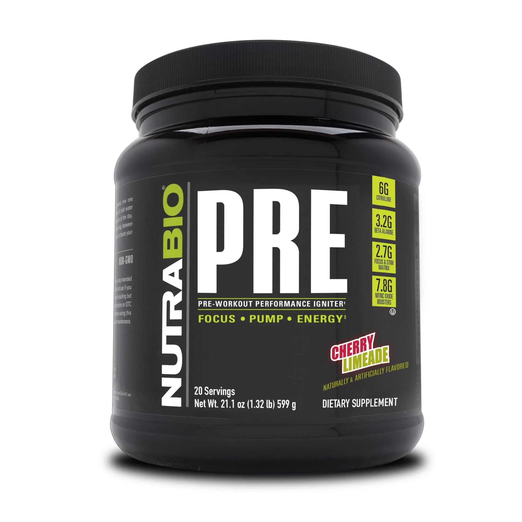 NutraBio PRE Workout V5 - (Cherry Limeade) NutraBioAu supplements