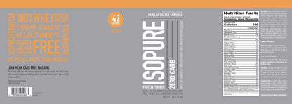 Isopure Protein Powder, Zero Carb Whey Isolate with Vitamin C & Zinc for Immune Support IsopureUS supplements
