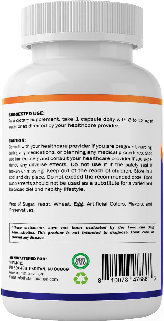 Vitamatic Cortisol Health Support - 90 Veggie Capsules - Made with Adaptogenic Blend with Ashwagandha, Rhodiola, Magnolia, L-Theanine, Phosphatidylserine VitamaticAu supplements