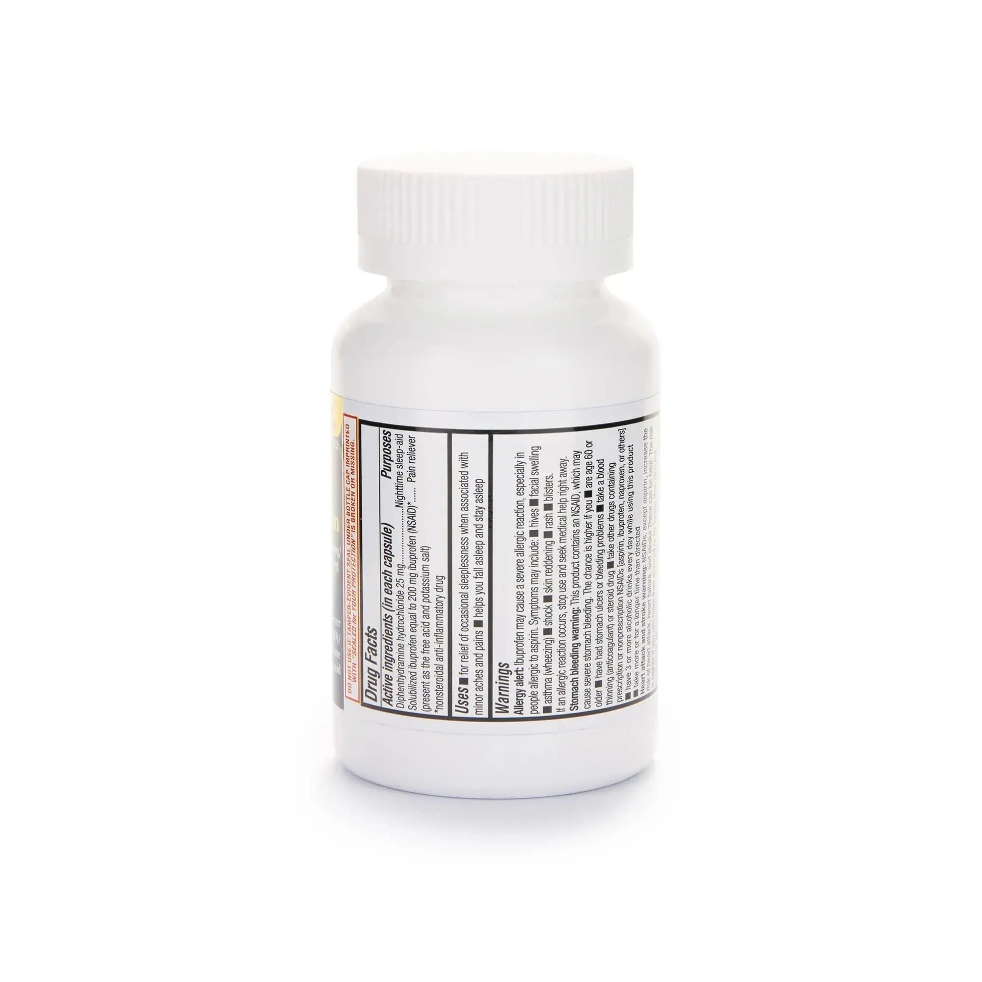 A+Health Ibuprofen PM Softgels, Pain Reliever/Nighttime Sleep Aid (NSAID), Ibuprofen 200mg and Diphenhydramine Hydrochloride 25mg, 120 Count A+HealthAu supplements