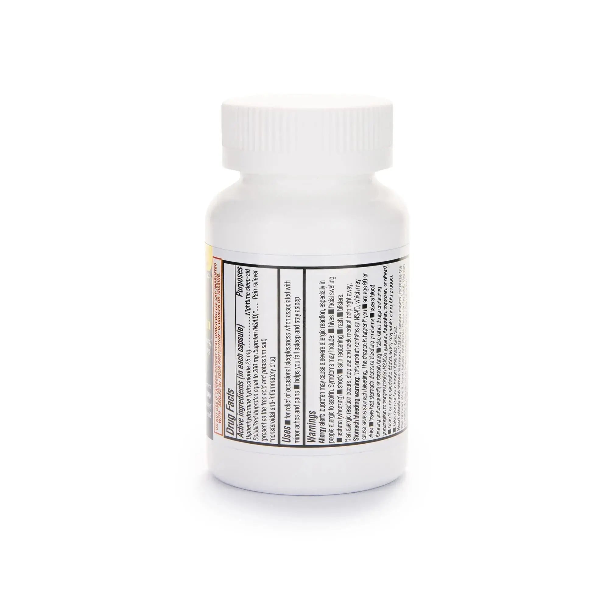 A+Health Ibuprofen PM Softgels, Pain Reliever/Nighttime Sleep Aid (NSAID), Ibuprofen 200mg and Diphenhydramine Hydrochloride 25mg, 120 Count A+HealthAu supplements