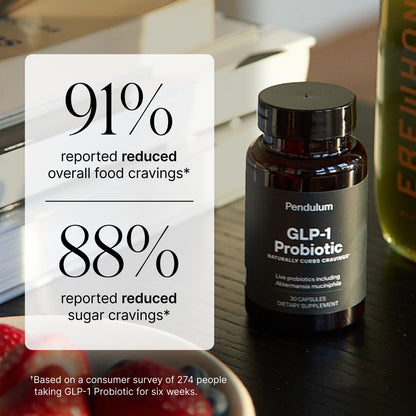 Pendulum GLP-1 Probiotic – Supports Appetite Control and Craving Management, Naturally | Improves Regularity & Gut Health with Akkermansia & Other Strains (30 Capsules) PendulumUS supplements