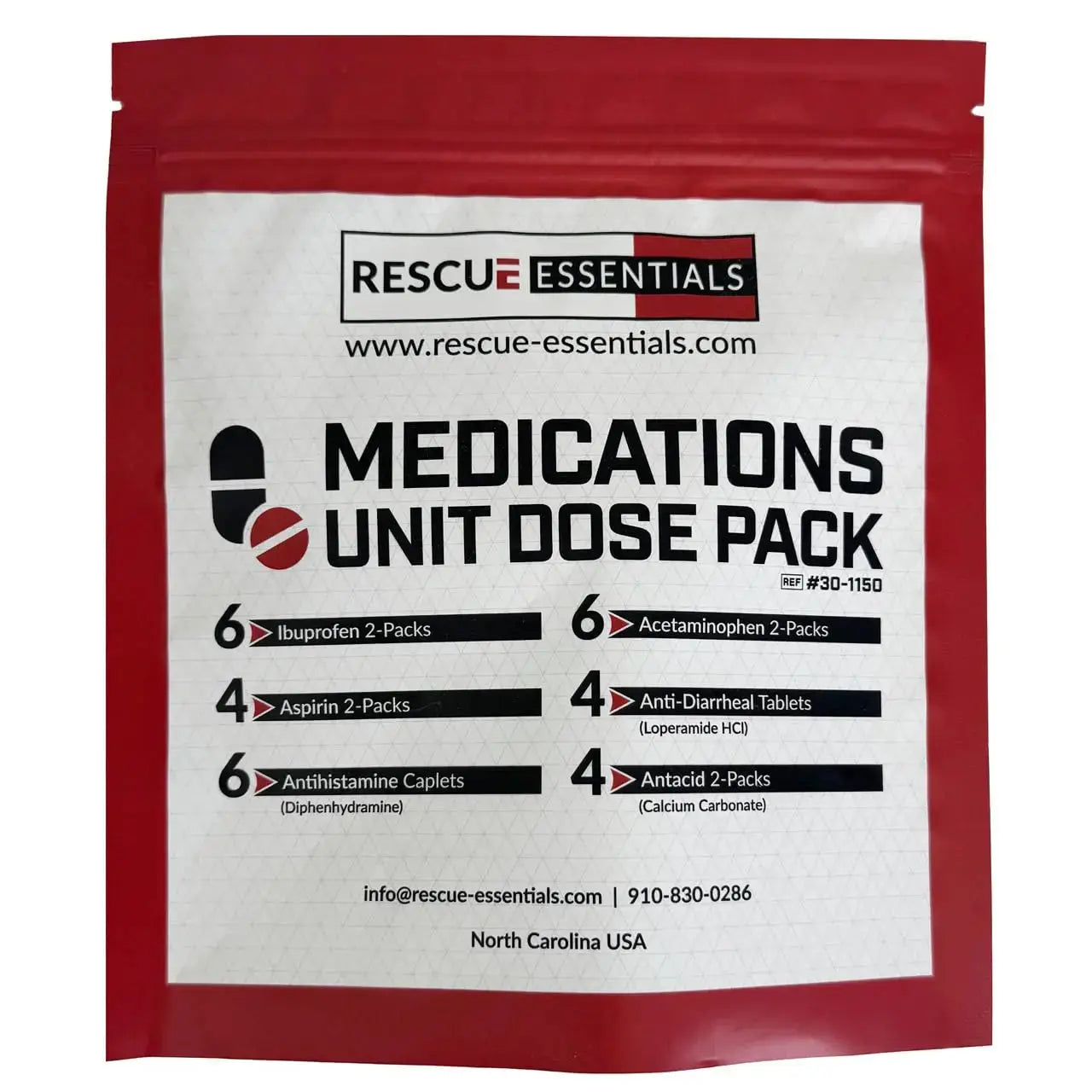 MEDICATIONS Unit DOSE Pack by RESCUE ESSENTIALS Rescue EssentialsAu supplements