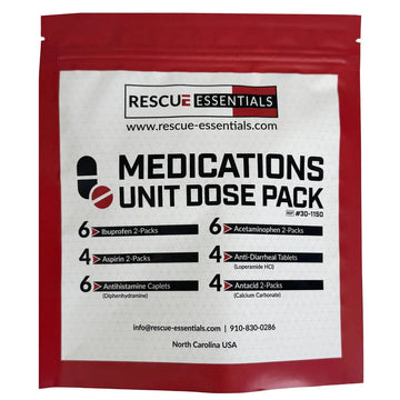 MEDICATIONS Unit DOSE Pack by RESCUE ESSENTIALS Rescue EssentialsAu supplements