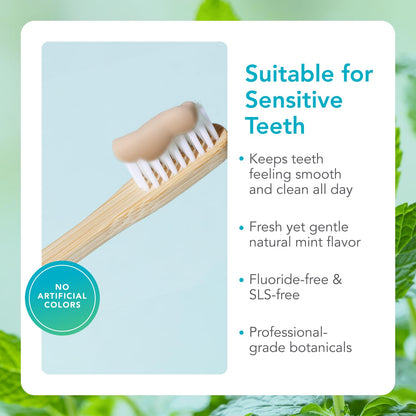 Biocidin Dentalcidin Fluoride Free Teeth Whitening Toothpaste for Adults - Plant-Based Toothpaste - Promote a Healthy Oral Microbiome, Remove Biofilm Plaque (3 Oz) Bio-Botanical ResearchUS supplements