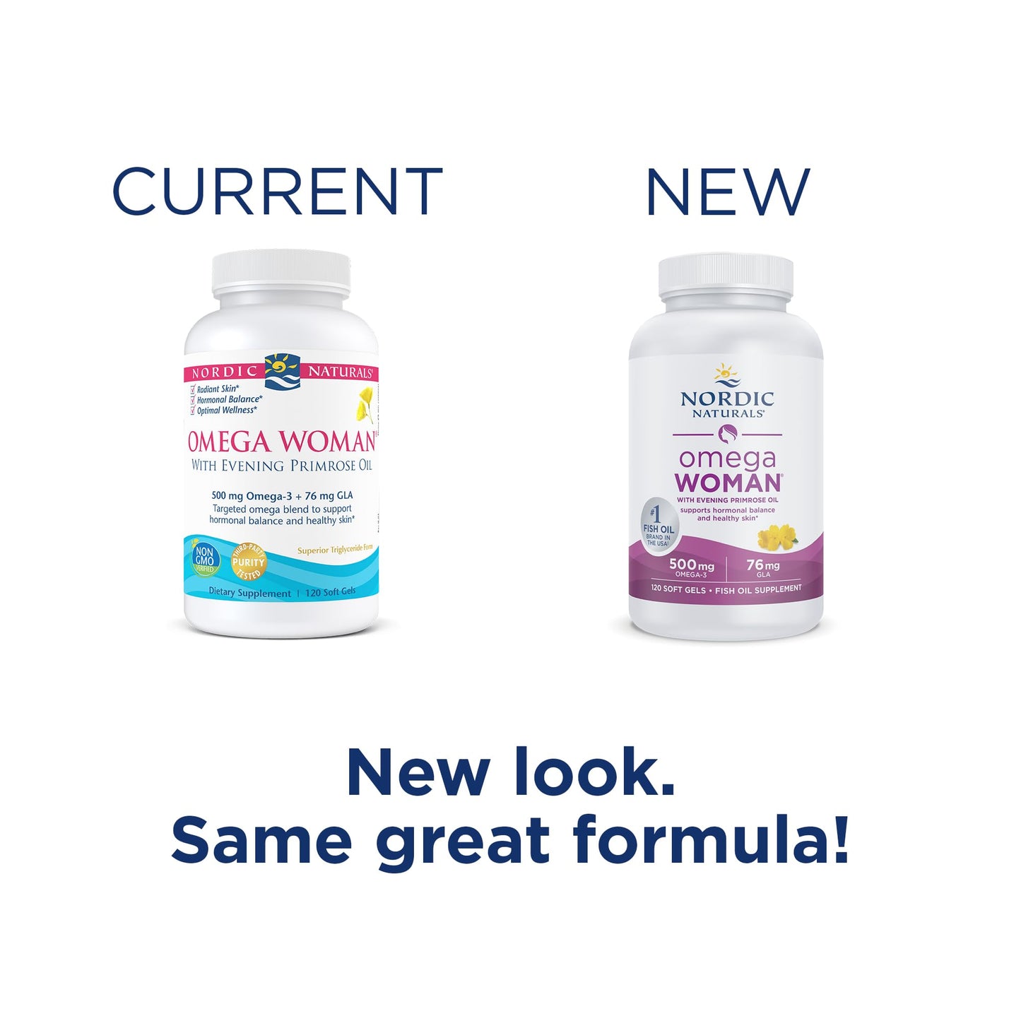 Nordic Naturals Omega Woman, Lemon - 120 Soft Gels - 500 mg Omega-3 + 800 mg Evening Nordic NaturalsUS supplements