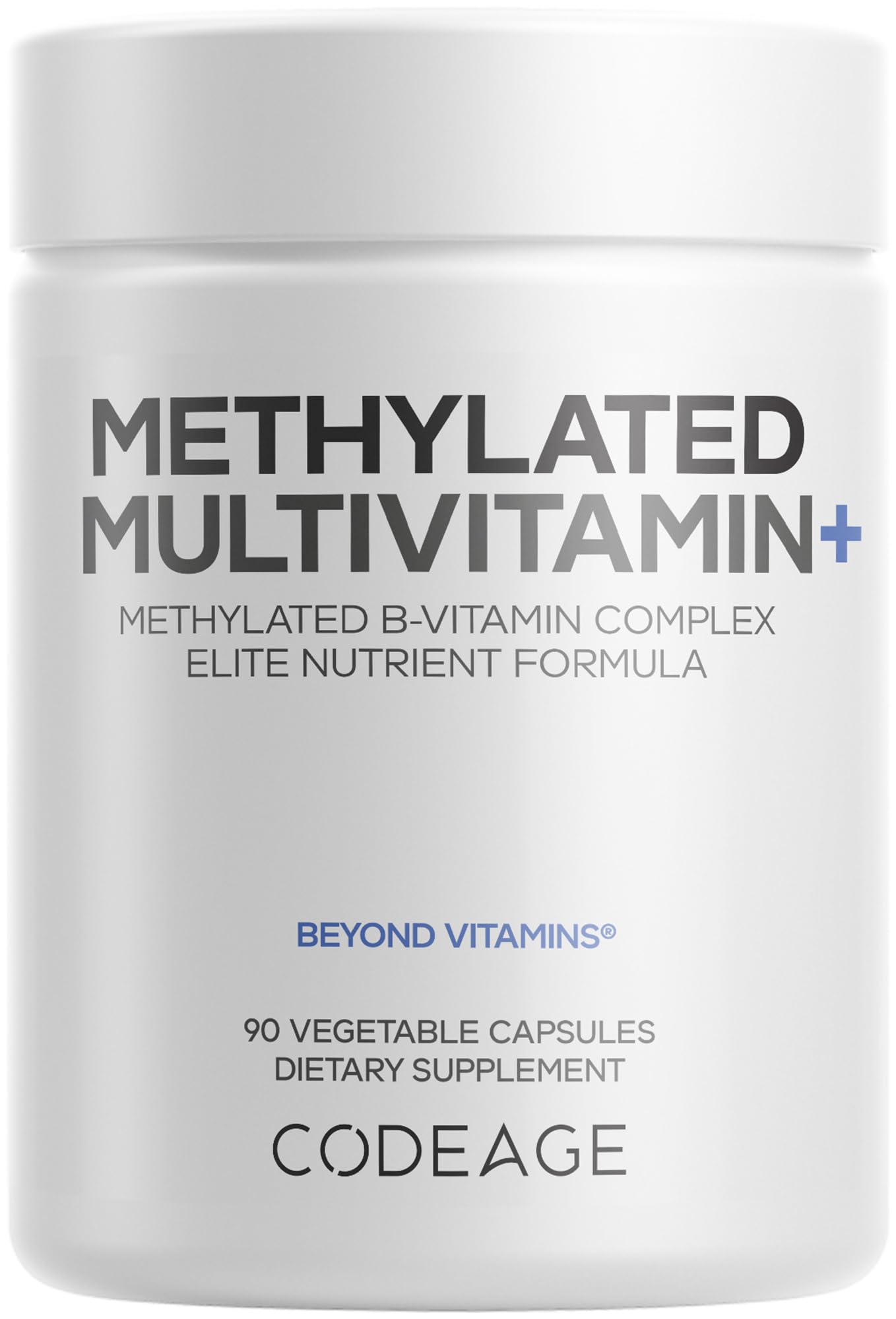 Codeage Methylated Multivitamin Supplement - B-Vitamin, Vitamins A, C, D, E, K2, B12 Methylcobalamin - L-Methylfolate - Magnesium, CoQ10, DIM, Probiotics, Benfotiamine, Lithium, Calcium - 90 Capsules CodeageAu supplements