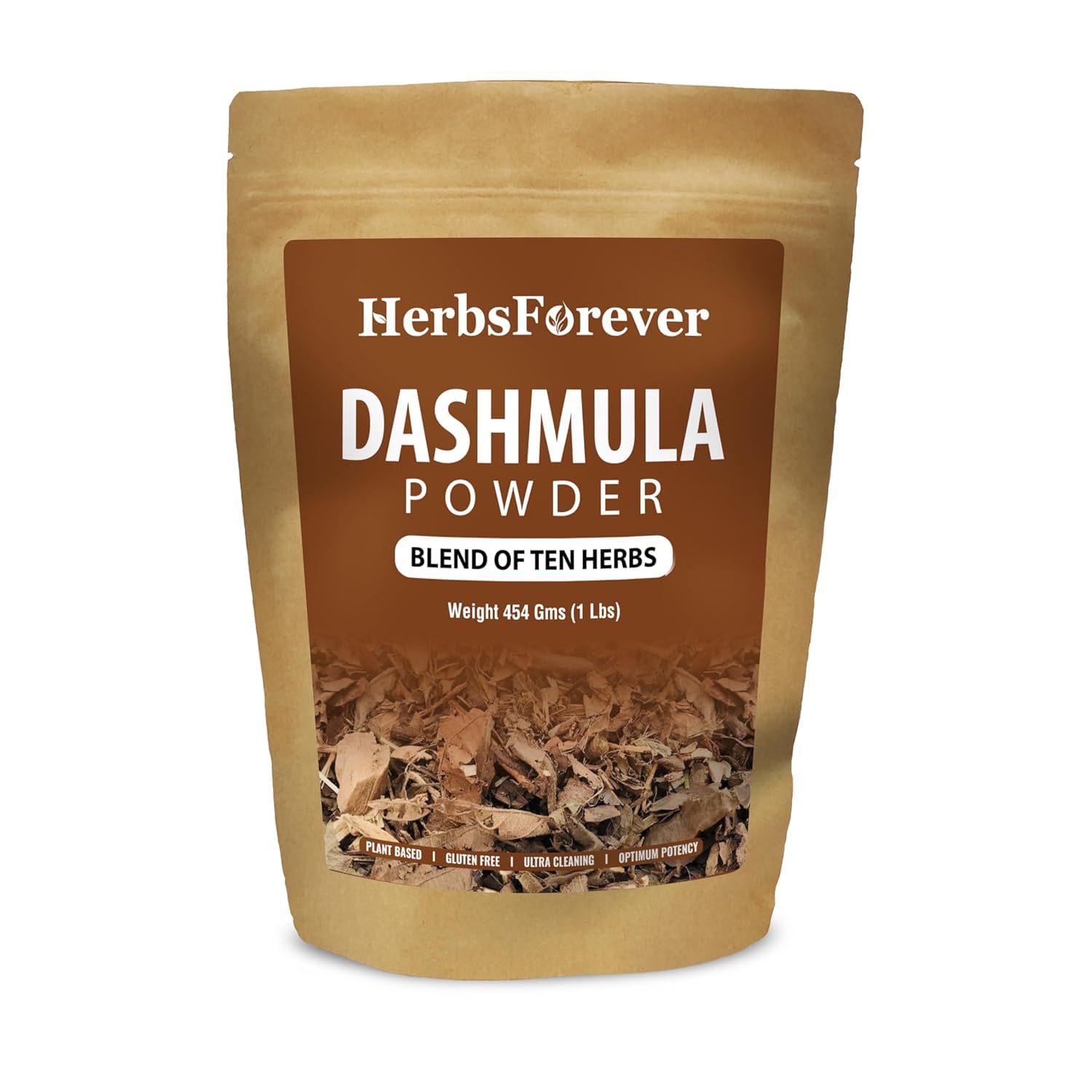 Herbsforever Dashmula Cut and Sifted (Coarse/Kawth) Herbs for Tea - Joint Comfort, Vata Calming, Female Postpartum Cycle & Wellness, Ten Authentic Ayurvedic Roots, Non GMO, Vegan 454g,1 lbs,Dashmool HerbsforeverAu supplements