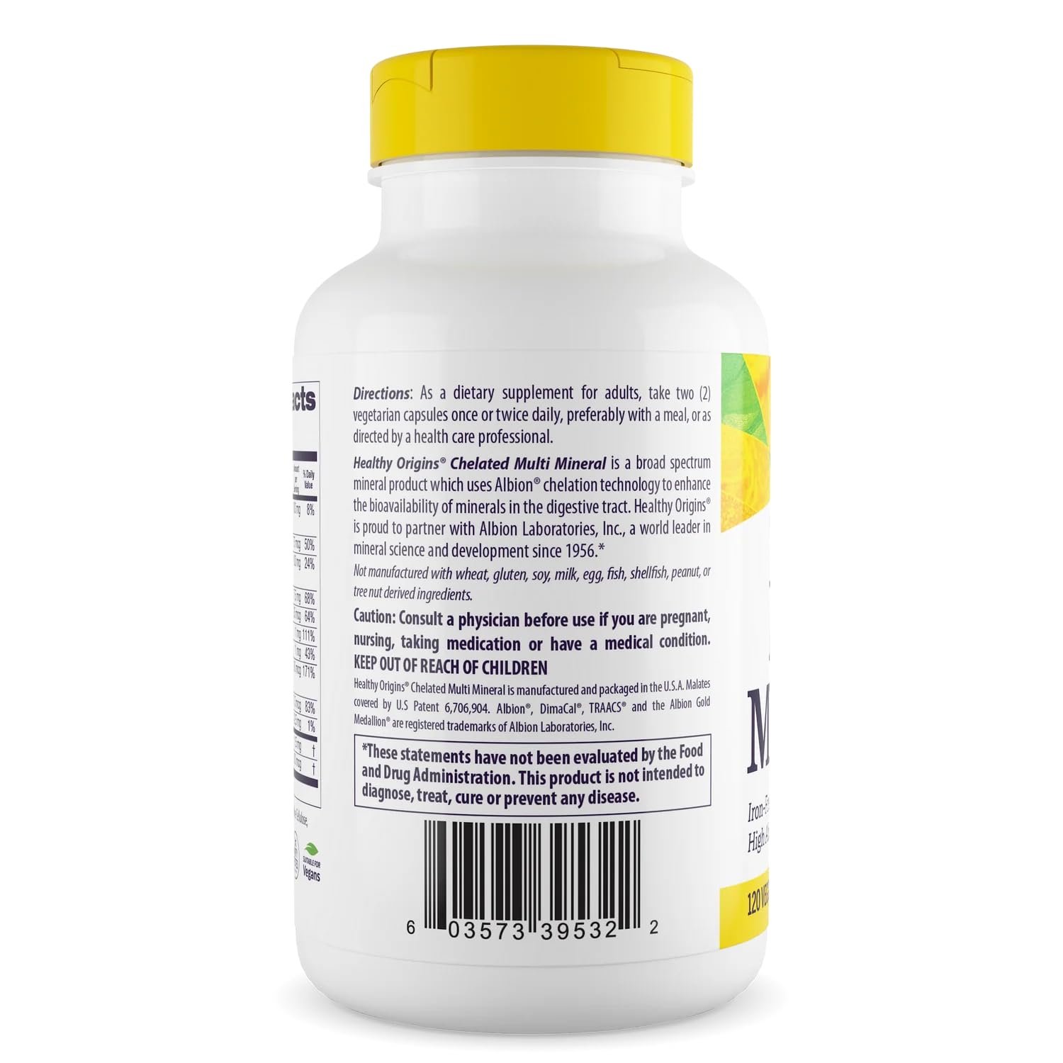 Healthy Origins Chelated Multi Mineral (Albion Minerals, Bioavailable, Non-GMO, Gluten Free), 240 Veggie Caps Healthy OriginsAu supplements