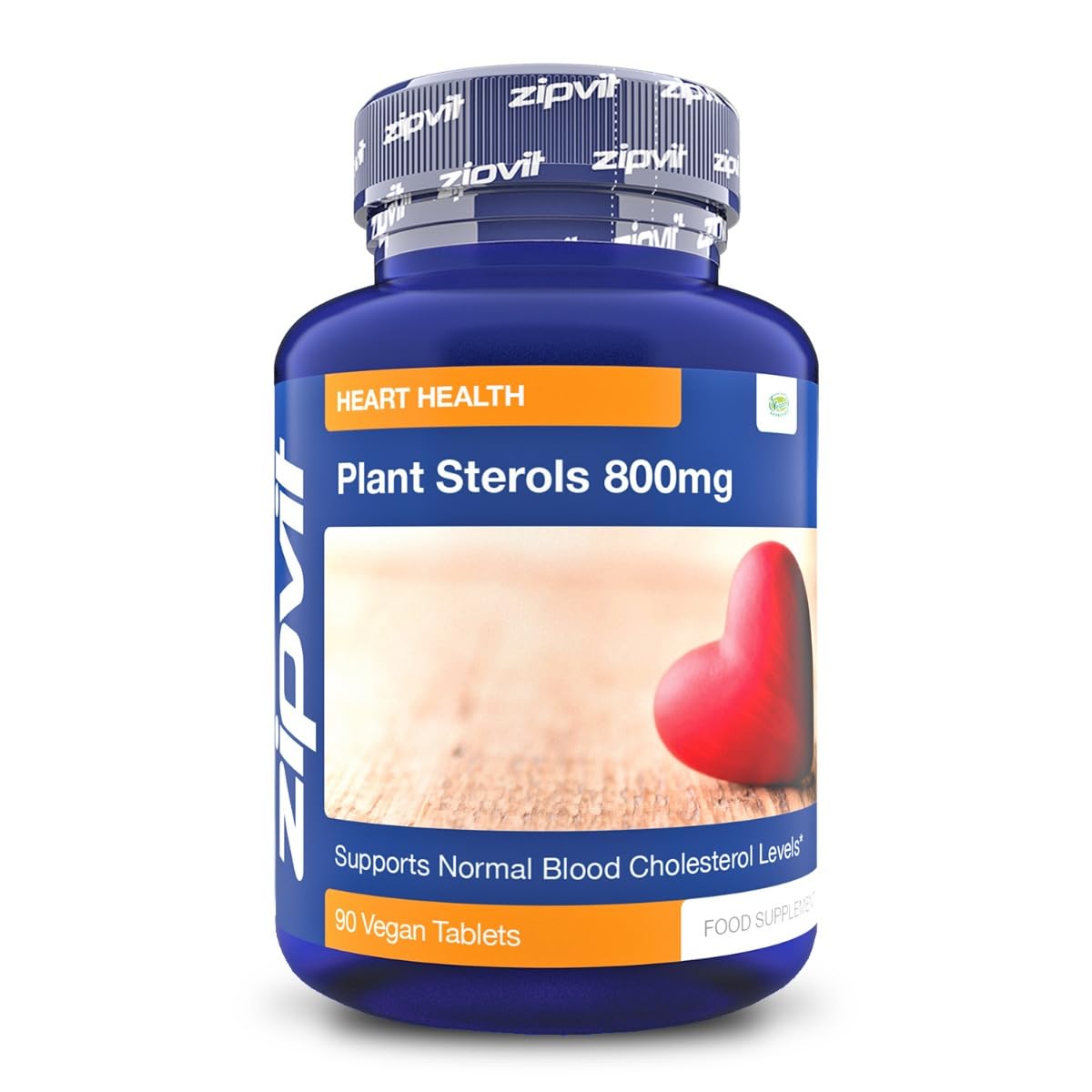 Plant Sterols High Strength 800mg, 90 Vegan Tablets, Supports and Helps Lower ZipvitUS supplements