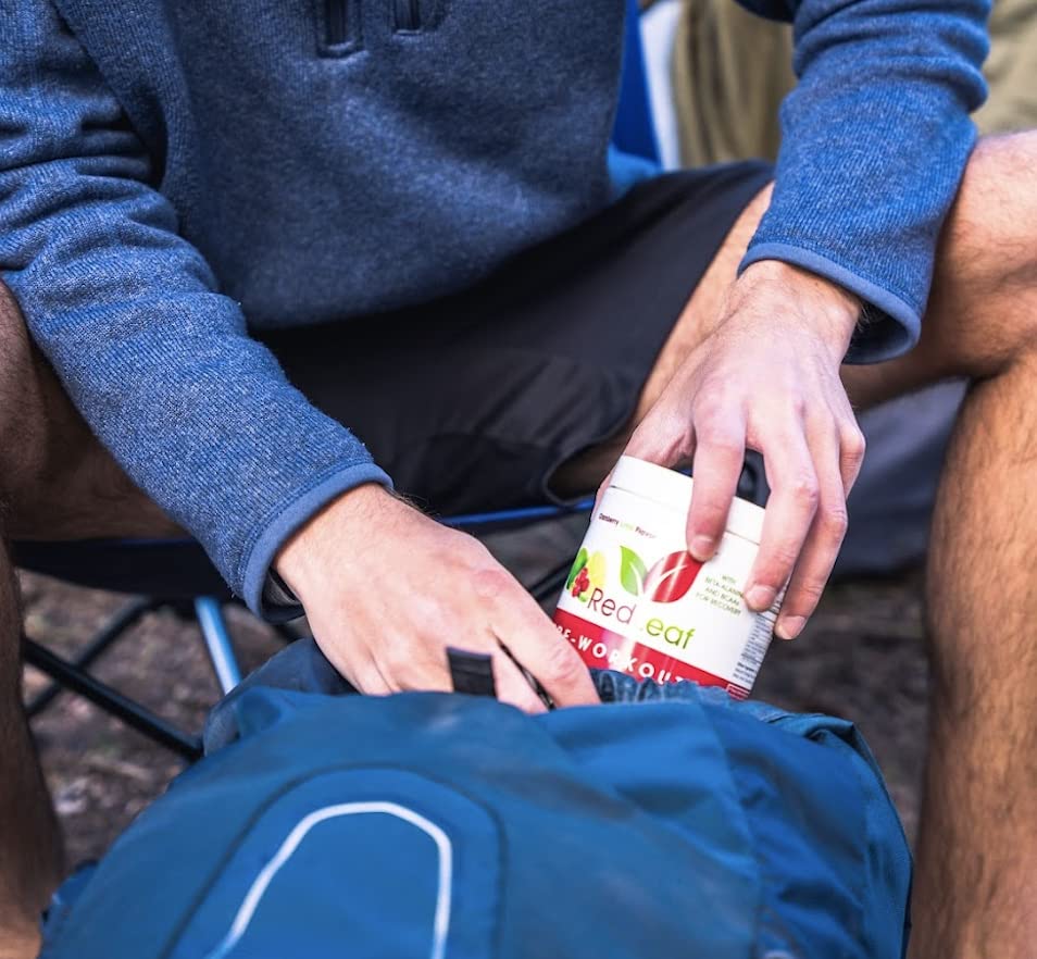 Red Leaf Pre Workout Energizer Powder, BCAA's, Beta-Alanine, Amino Acids and Green Tea Red LeafAu supplements