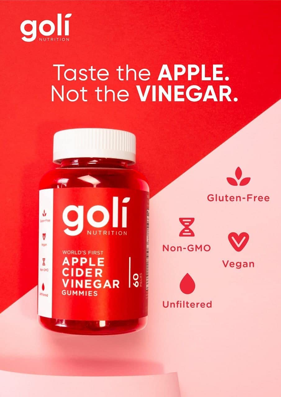 Goli Nutrition Goli nutrition World's First Apple Cider Vinegar Gummies 60 Count, 60 Count GoliAu supplements