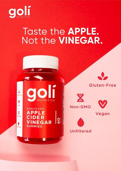 Goli Nutrition Goli nutrition World's First Apple Cider Vinegar Gummies 60 Count, 60 Count GoliUS supplements