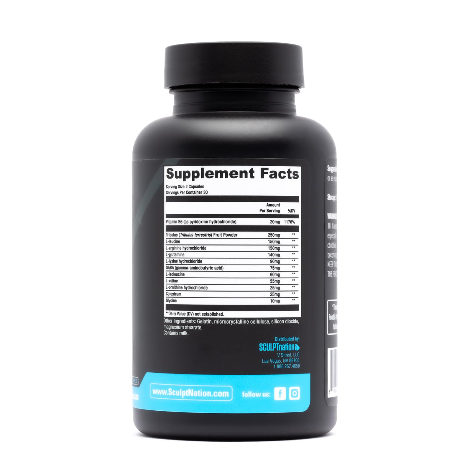 Sculpt Nation by V Shred L Arginine, Tribulus Terrestris & Amino Acids for Energy Sculpt NationAu supplements