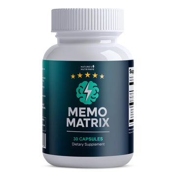 Nature’s NutriWave MemoMatrix – Daily Vitamin B1, B6, B12& Botanical Supplement with Bacopa, Rhodiola, Huperzia, L-Tyrosine & B-Vitamin Blend – Non-GMO Formula – 30 Capsules, 1 Month Supply Nature’s NutriWaveAu supplements