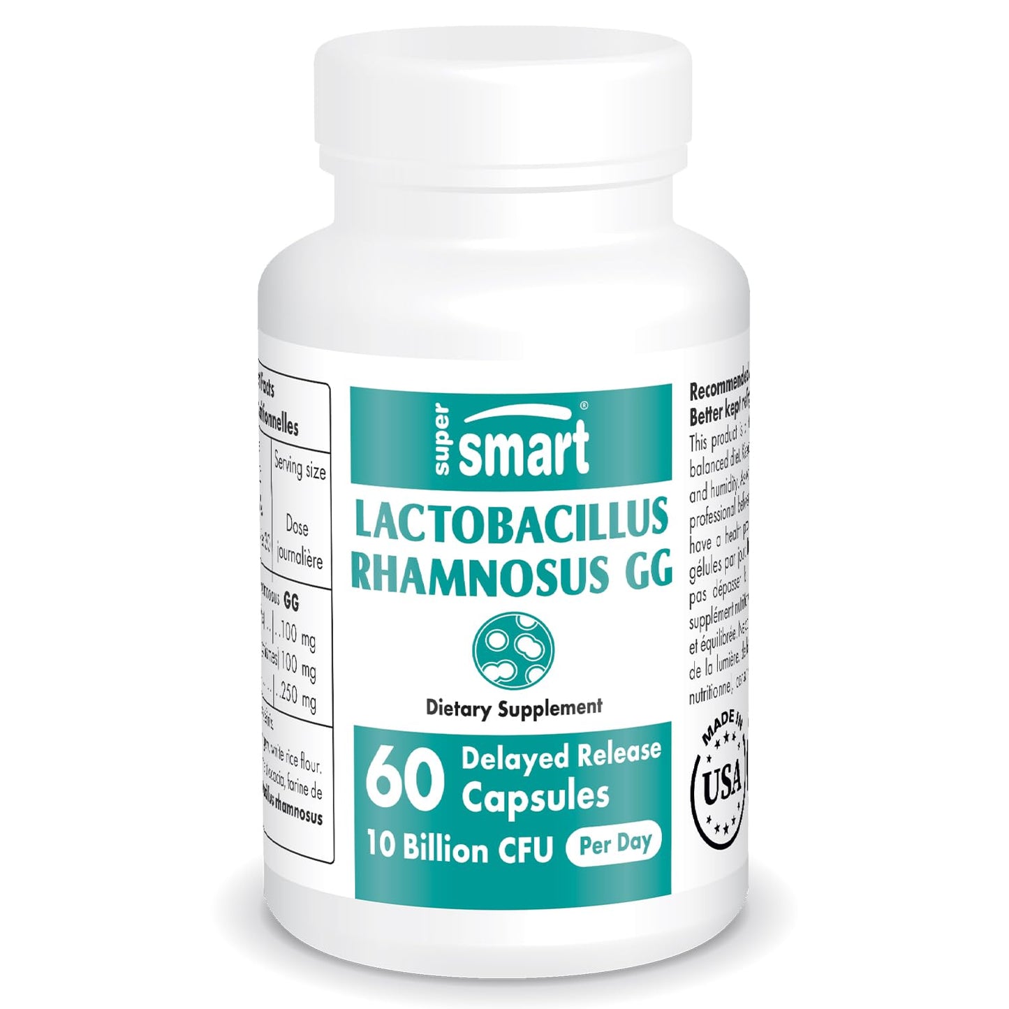 Supersmart - Lactobacillus Rhamnosus GG 10 Billion CFU per Day (LGG Probiotic SupersmartUS supplements