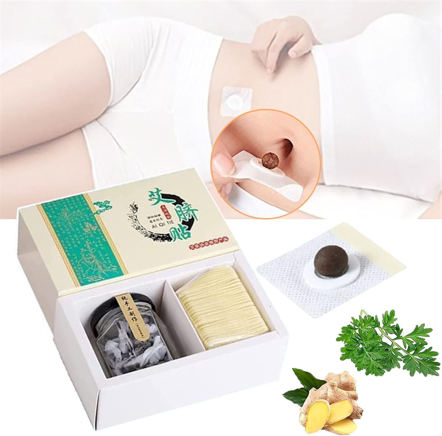 Hairline Mugwort Belly Button Patch, Natural Mugwort Essence Patch, Moxibustion Patch HairlineAu supplements