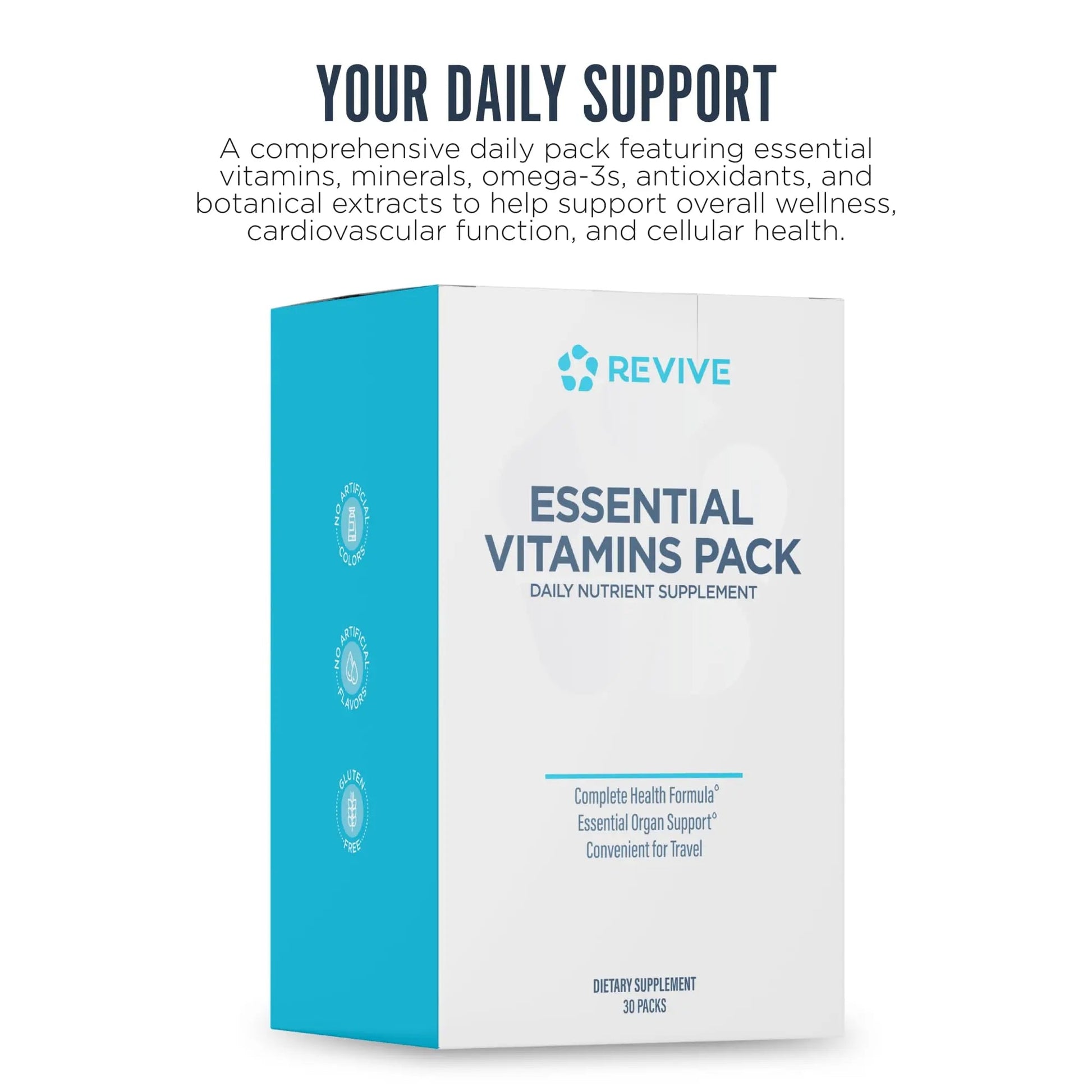 Revive MD Essential Vitamin Packs for Men & Women – Daily Multivitamin Packets with Arjuna & Turmeric Extract – Supports Heart, Joint & Organ Health ReviveAu supplements