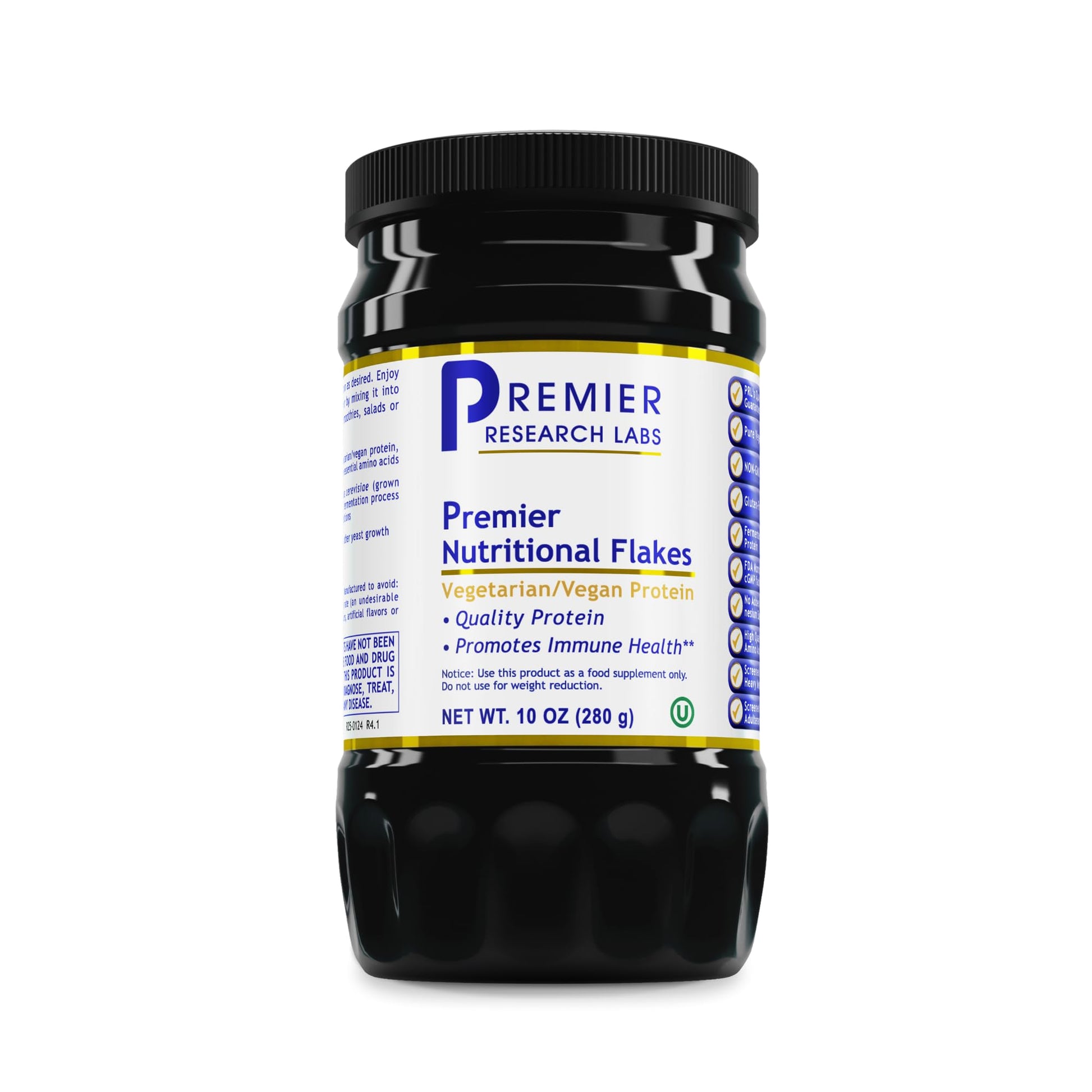 Premier Research Labs Nutritional Flakes - Fortified Nutritional Yeast Flakes for Baking, Immune Support & Nutrition with Protein & Vitamin B12, Active Dry Yeast for Vegan Cheese, Seasoning - 10 oz Premier Research LabsAu supplements