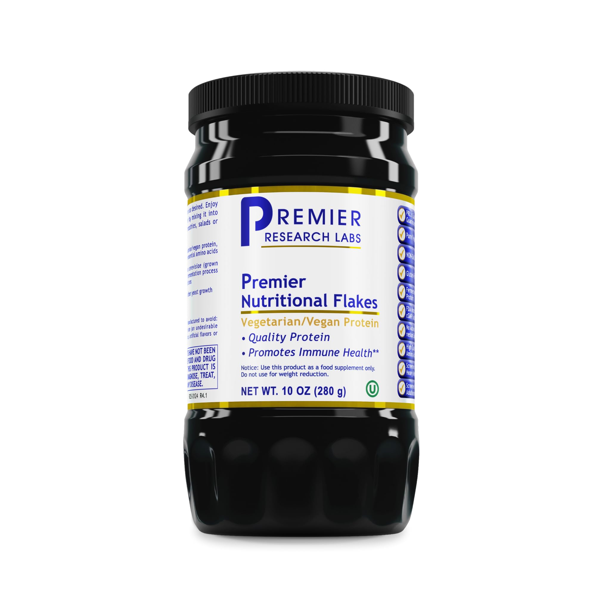 Premier Research Labs Nutritional Flakes - Fortified Nutritional Yeast Flakes for Baking, Immune Support & Nutrition with Protein & Vitamin B12, Active Dry Yeast for Vegan Cheese, Seasoning - 10 oz Premier Research LabsAu supplements