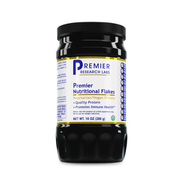 Premier Research Labs Nutritional Flakes - Fortified Nutritional Yeast Flakes for Baking, Immune Support & Nutrition with Protein & Vitamin B12, Active Dry Yeast for Vegan Cheese, Seasoning - 10 oz Premier Research LabsAu supplements
