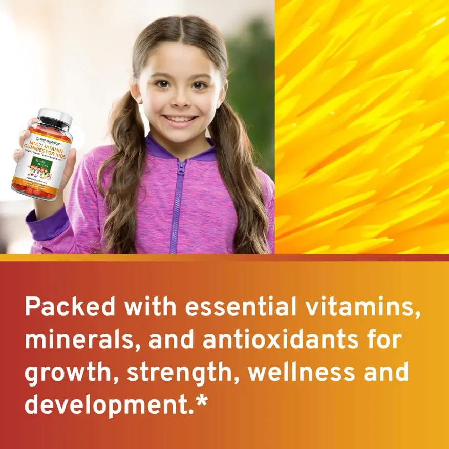 TRIO NUTRITION Premium Kids Multivitamin Gummies with Vitamin C & Zinc for Immune & Energy Support | TRIO NUTRITIONAu supplements