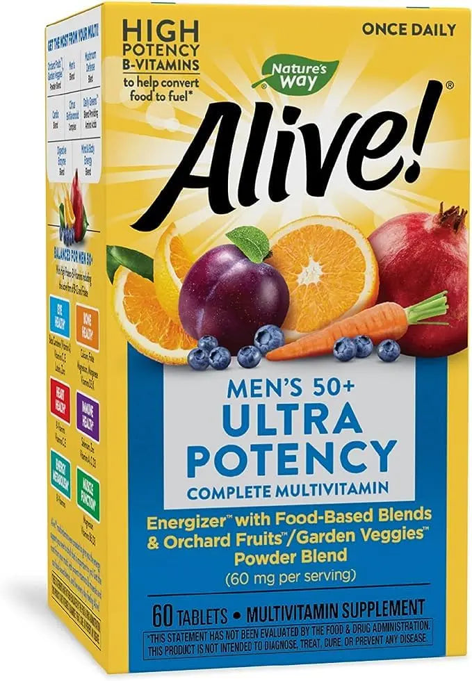 Alive! Once Daily Men's 50+ Ultra - 60 Tablets by Nature's Way Nature's WayAu supplements