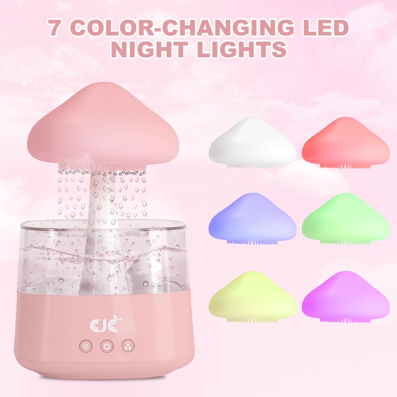 Humidifiers for Bedroom, 7 Color-Changing Led Night Lights, Aromatherapy Essential Oil cjcAu supplements