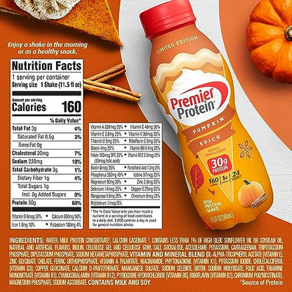 Premier Protein Shake Limited Edition 30g 1g Sugar 24 Vitamins Minerals Nutrients Premier ProteinUS supplements