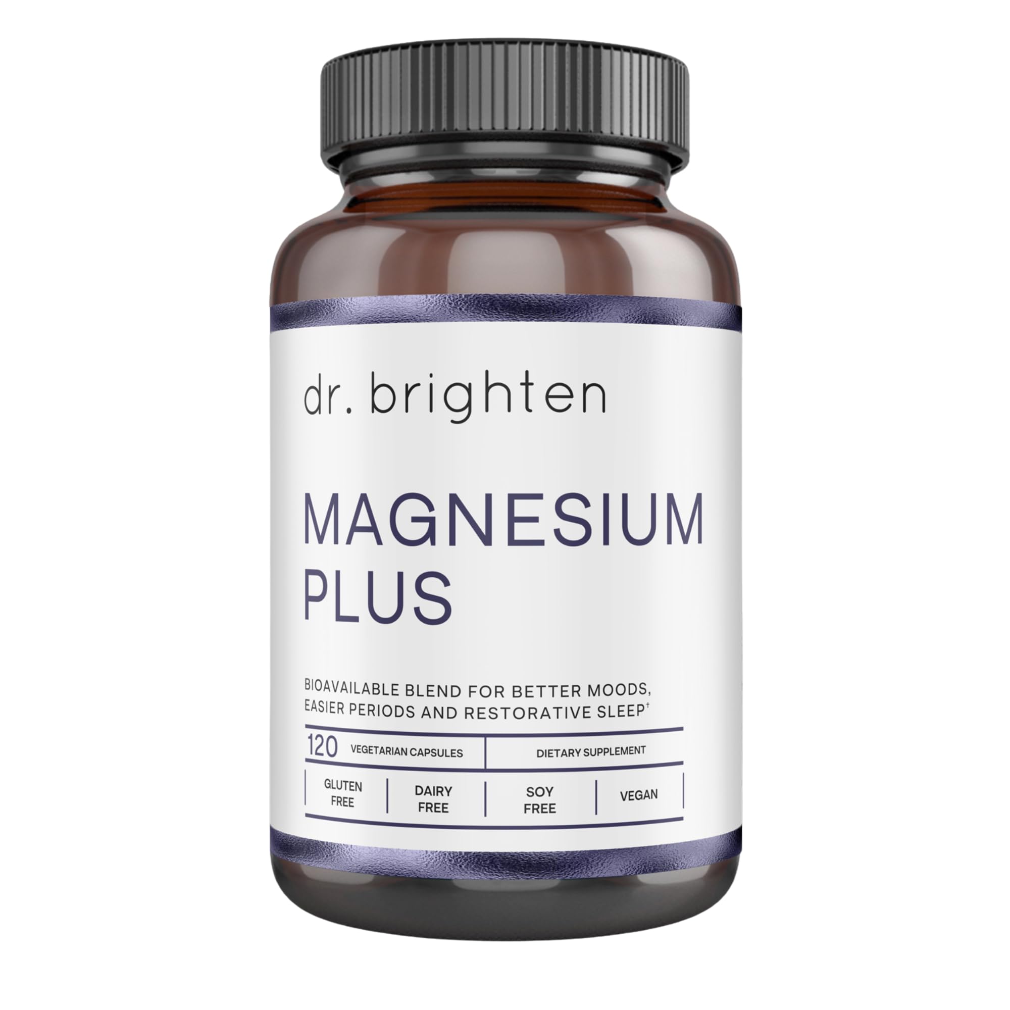 Dr. Brighten Magnesium Plus (as Magnesium Bi-glyncinate) - Beneficial in Maintaining a Healthy Mood, Sleep, Hormone Balance and Reducing Symptoms of PMS and Menstrual Cramps Dr. BrightenAu supplements
