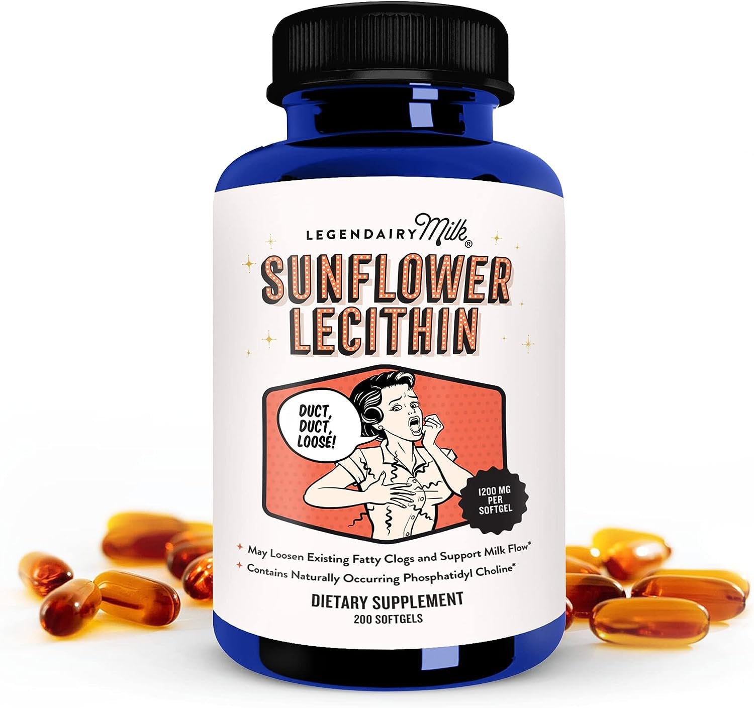 Legendairy Milk Sunflower Lecithin, 1200mg of Organic Sunflower Lecithin Legendairy Milk StoreAu supplements