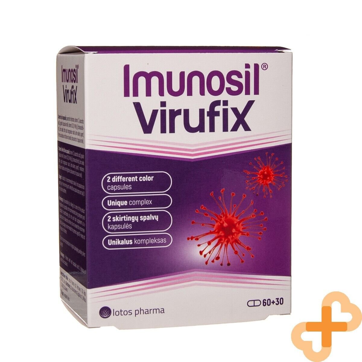 IMUNOSIL VIRUFIX Unique Formula Supplement Immune System Adult 60+30 Capsules IMUNOSILAu supplements