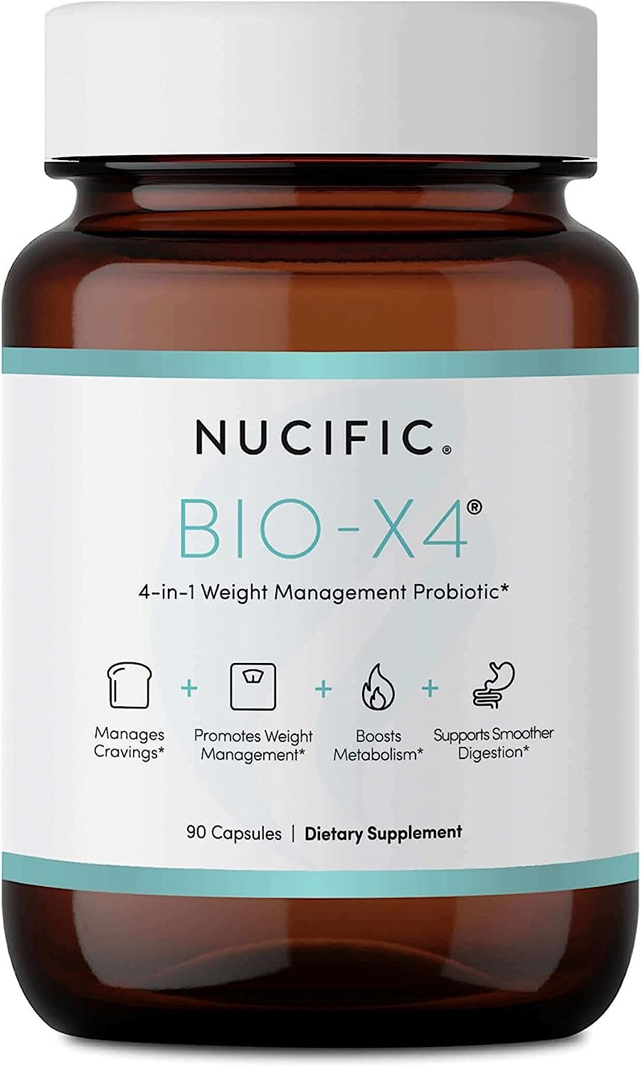 Nucific Bio-X4 4-in-1 Weight Management Probiotic Supplement, 90 Count NucificAu supplements