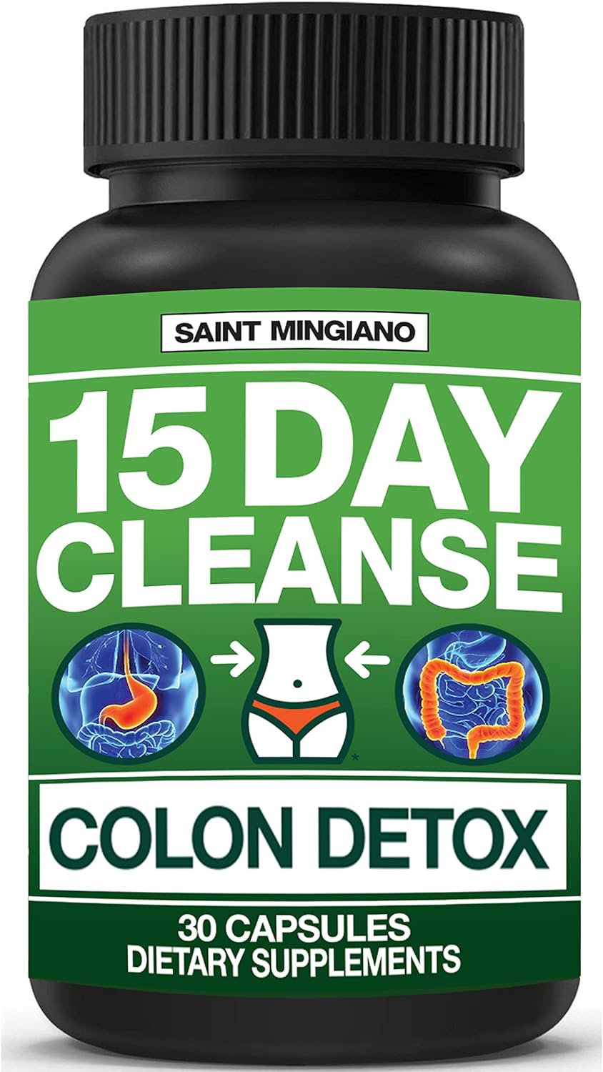 Saint Mingiano 15 Day Cleanse | Colon Detox with Natural Laxative Saint Mingiano StoreUS supplements