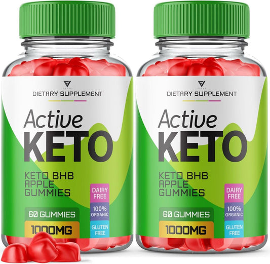 (2 Pack) Active Keto Gummies, Active Keto ACV Gummies for Weight Loss Active KetoUS supplements