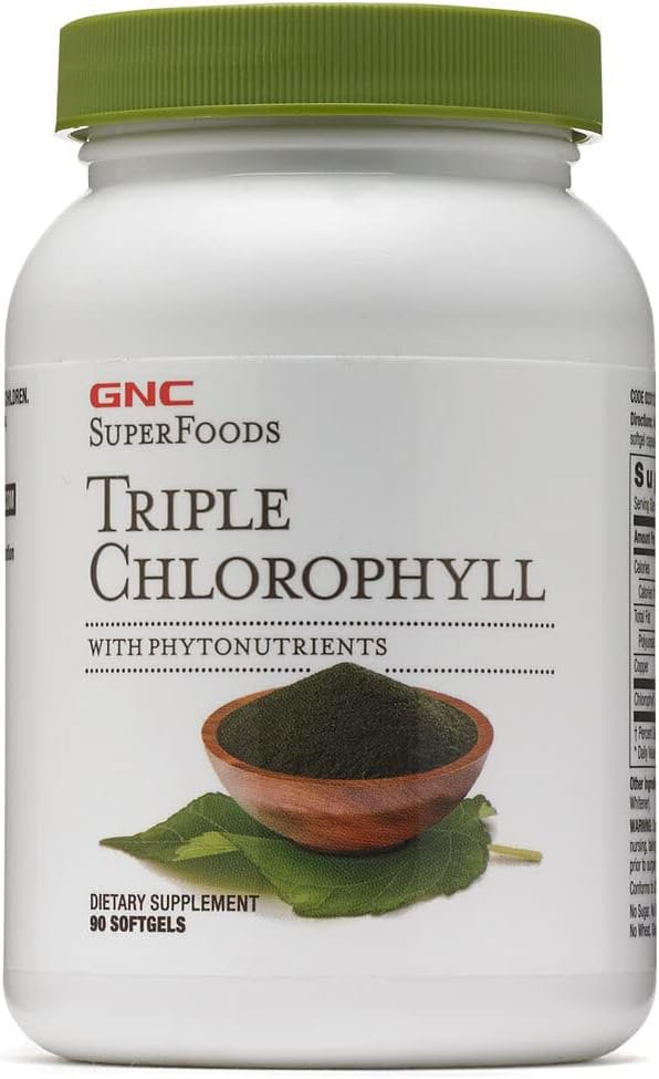 GNC Superfoods Triple Chlorophyll, 90 Softgels, Supports with Weight Loss the GNC StoreAu supplements