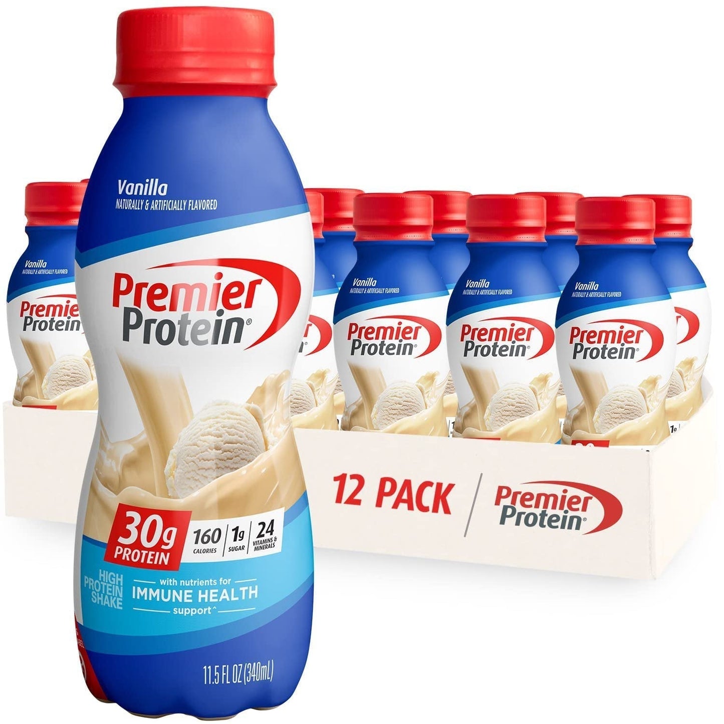 Premier Protein Shake, Vanilla, 30g Protein, 1g Sugar, 24 Vitamins & Minerals Premier Protein StoreUS supplements