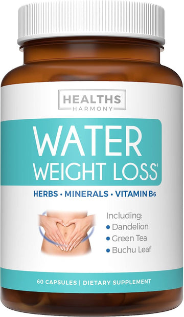 Water Pills - Natural Diuretic: Helps Relieve Bloating, Swelling & Water Retention Healths Harmony StoreAu supplements