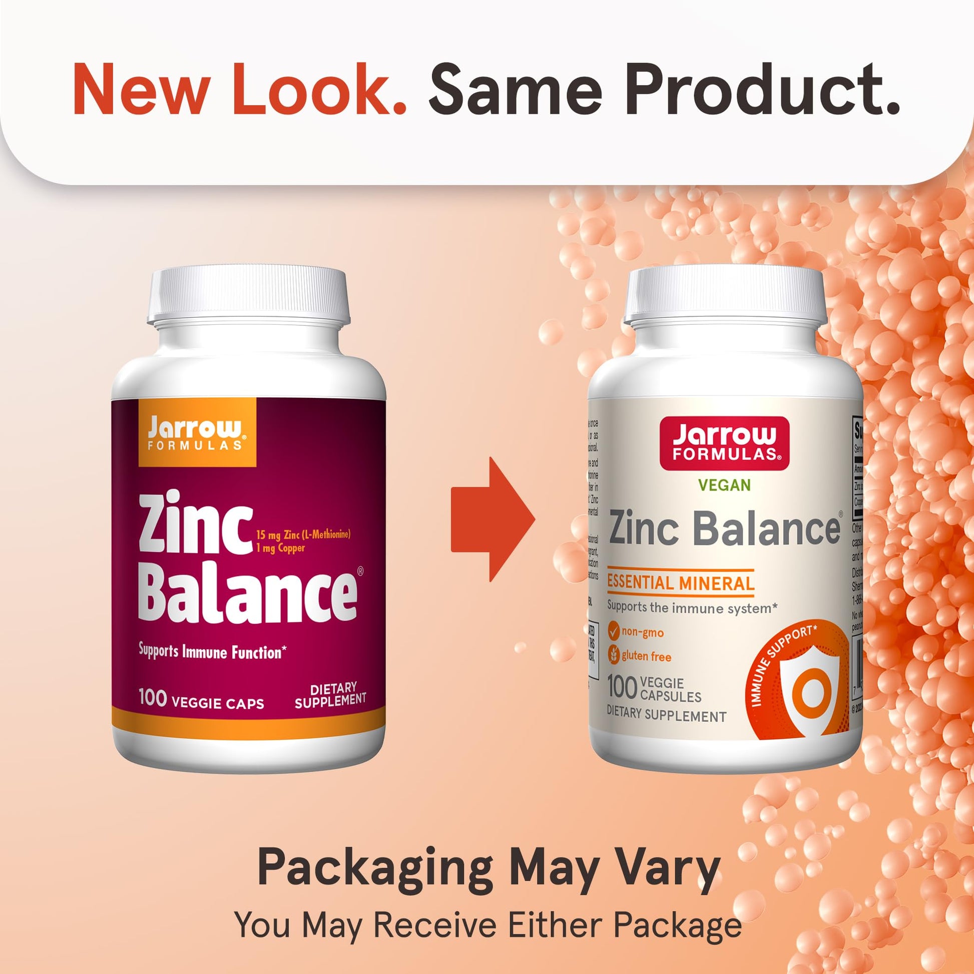 Jarrow Formulas Zinc Balance 15 mg - 100 Servings (Veggie Caps) - Zinc with Copper - Essential Minerals for Immune System Support - Immune Support Supplement - Gluten Free Copper Supplement, Vegan Jarrow FormulasAu supplements