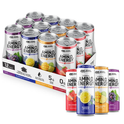 Optimum Nutrition Amino Energy Sparkling Hydration Drink, Electrolytes, Caffeine, Amino Optimum NutritionUS supplements
