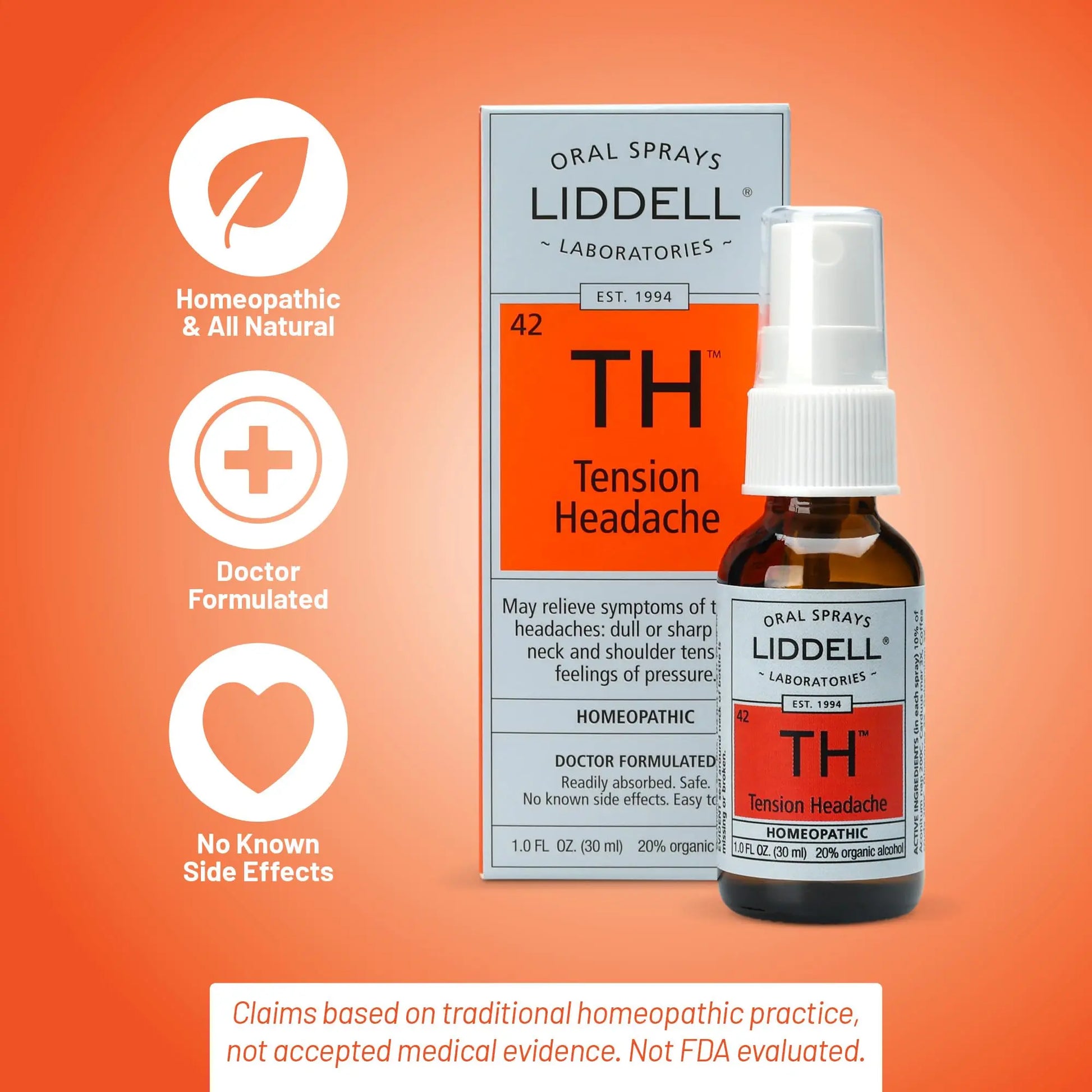 Liddell Homeopathic Tension Headache, 1 Ounce LiddellAu supplements