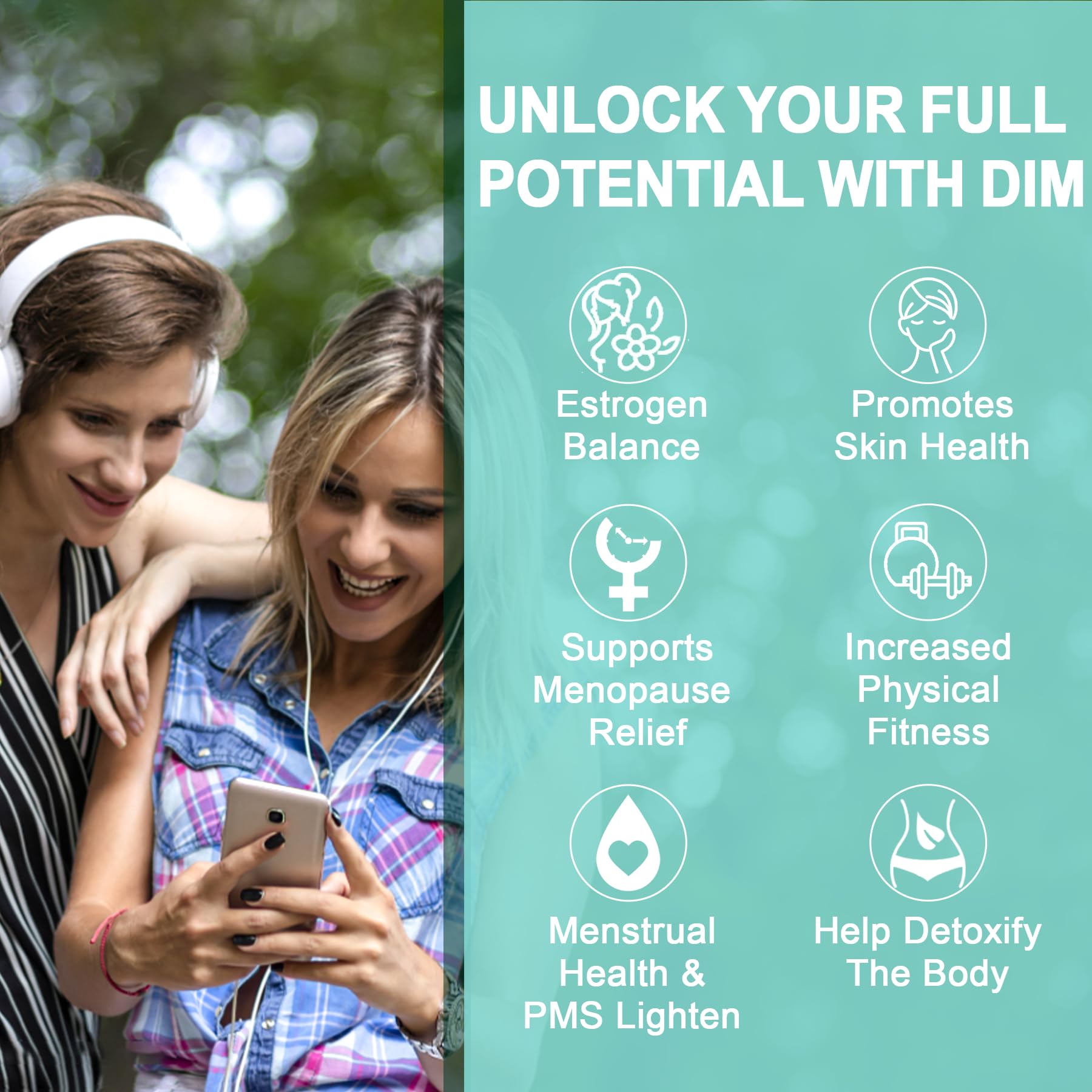 DIM Supplement Women 400mg, Estrogen Supplement for Women, Sugar Free DIM Gummies for Men & Women w/ Biotin, Flaxseed Oil, Burdock, Calendula, BioPerine for Hormone Balance, Menopause & Prostate 60Cts EnvyDealAu supplements