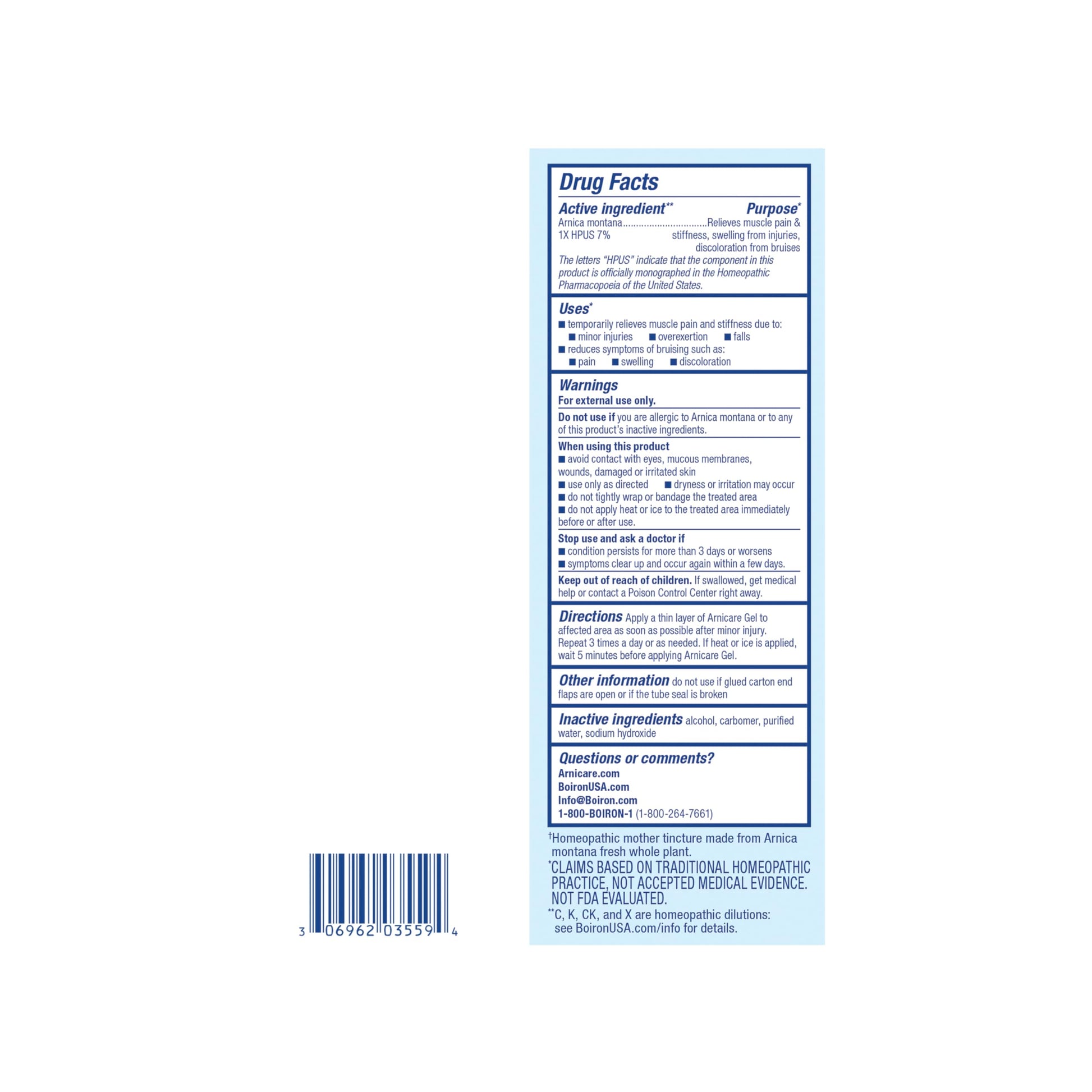 Boiron Arnicare Gel - Non-Greasy and Fragrance-Free - 2.6 oz BoironAu supplements