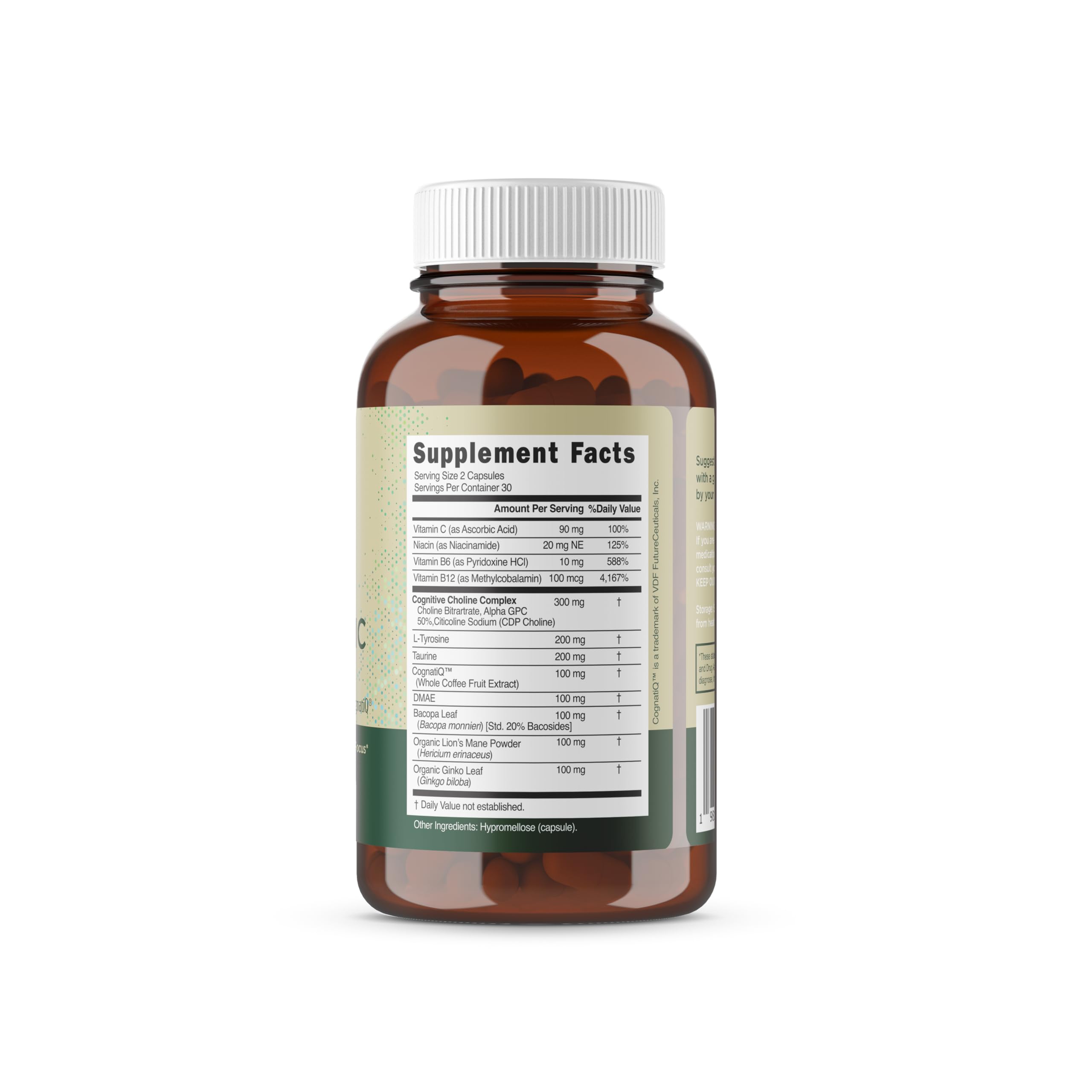 Rootful Mind Alpha Focus Nootropic - Memory and Focus Brain Booster Supplement with Choline, Citicoline, GPC, L-Tyrosine, Bacopa Monnieri, DMAE, Gingko Biloba, Lion's Mane, Niacinamide - 60 Capsules Rootful MindAu supplements