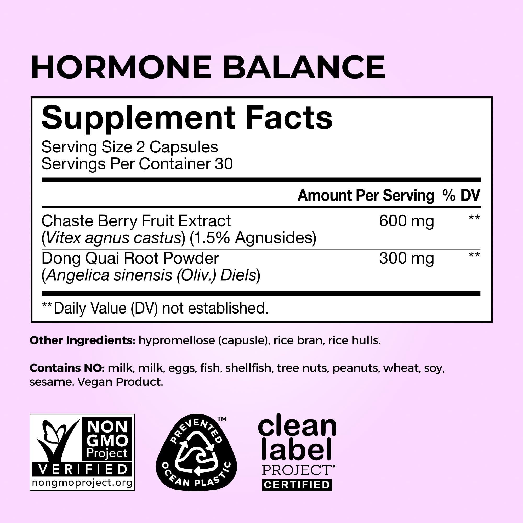 HUM Hormone Balance for Women, Supplement for Women's Health with Chasteberry & Dong Quai, Support for PMS Symptoms, Cramps, Irritability, Hormonal Balance, Monthly Support, 60 Capsules HUMUS supplements